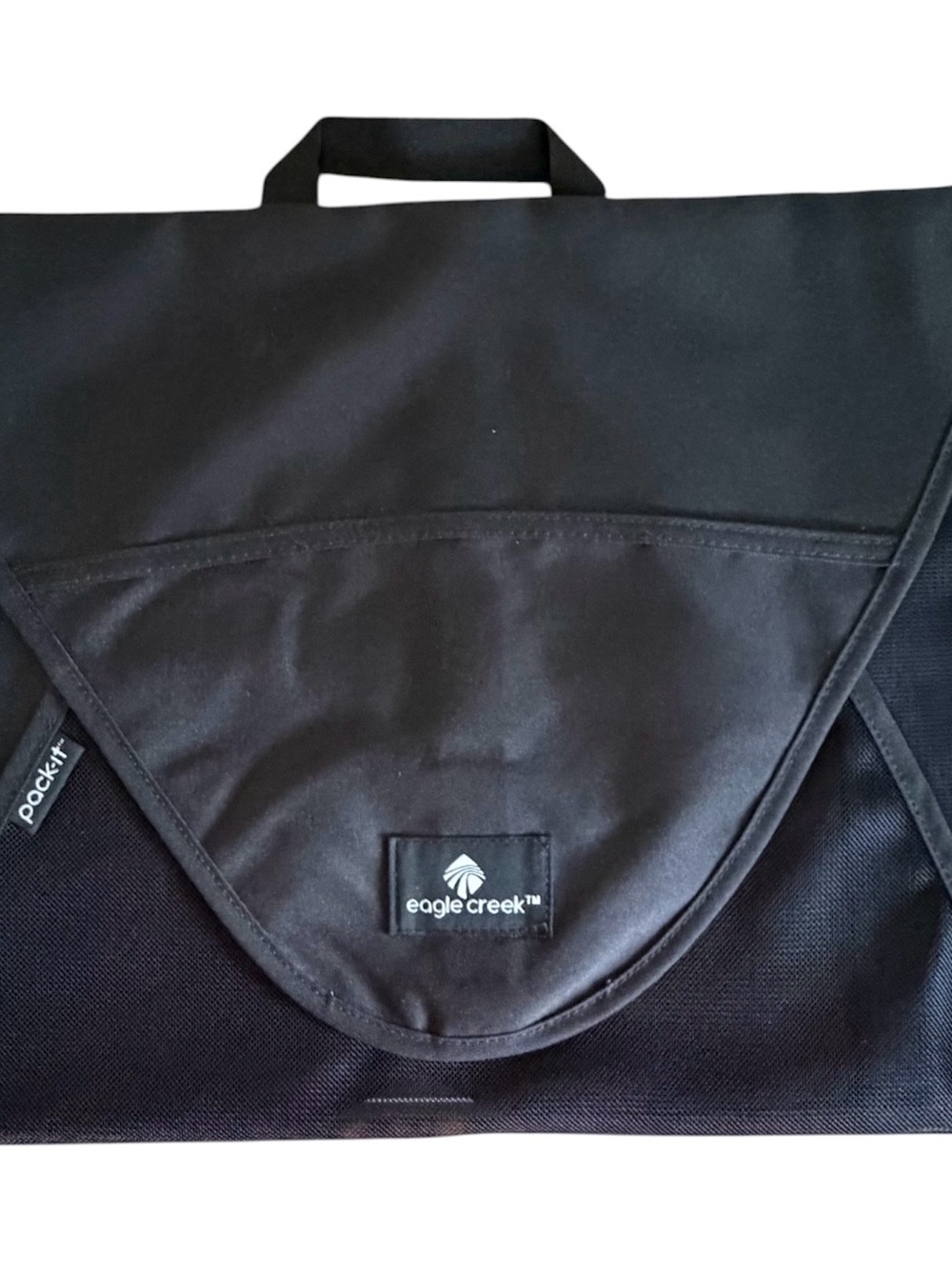 Eagle Creek Pack-It Black LARGE Travel Garment Folder Bag w/ Compression Wings
